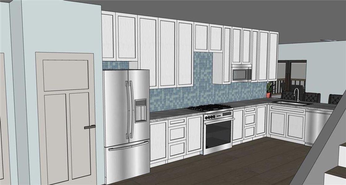 Furnished interior view inside a new home in , Ellijay (Image 6).