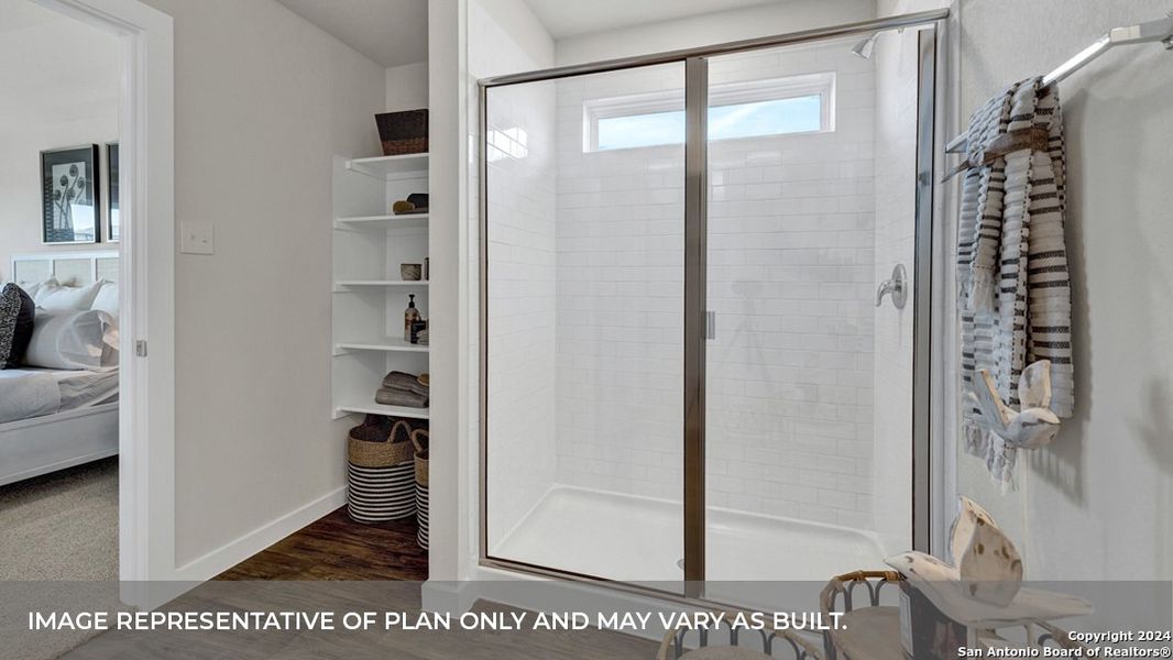 Furnished interior view inside a new home in Trace, San Marcos (Image 27).