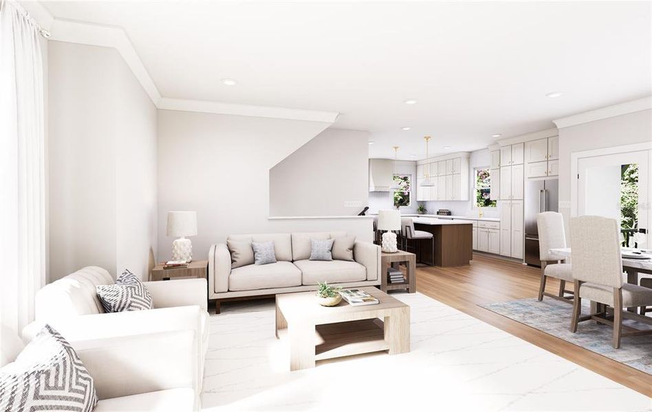 Furnished interior view inside a new home in Blanc, St. Petersburg (Image 31).