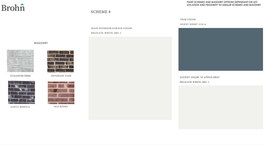Sample of building materials used in homes in Harrington Trails, New Caney (Image 3).