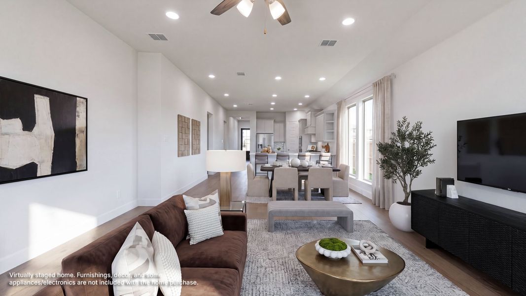 Furnished interior view inside a new home in Trinity Falls, McKinney (Image 8).