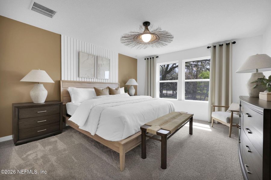 Furnished interior view inside a new home in Wingate Landing, Jacksonville (Image 5).