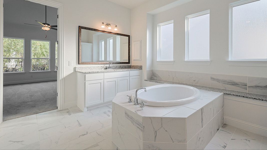 Representative furnished interior of a home built from the Villanova by DRB Homes in Brookewater, Rosenberg (Image 11).