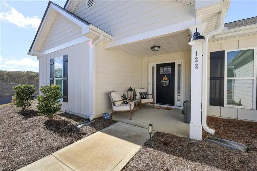 Exterior details and patio area of a home in , Winder (Image 4). Exterior details and patio area of a home in , Winder (Image 4).