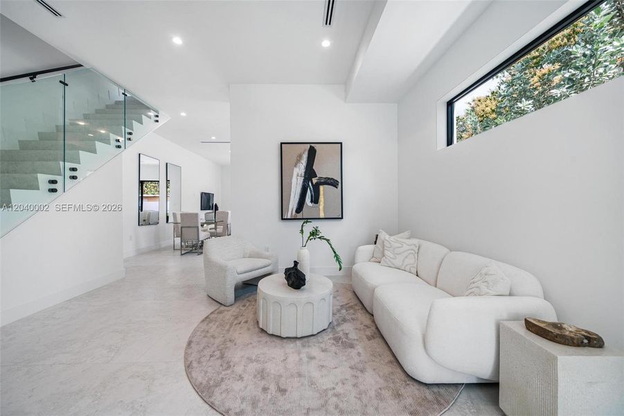 Furnished interior view inside a new home in , Miami (Image 13).