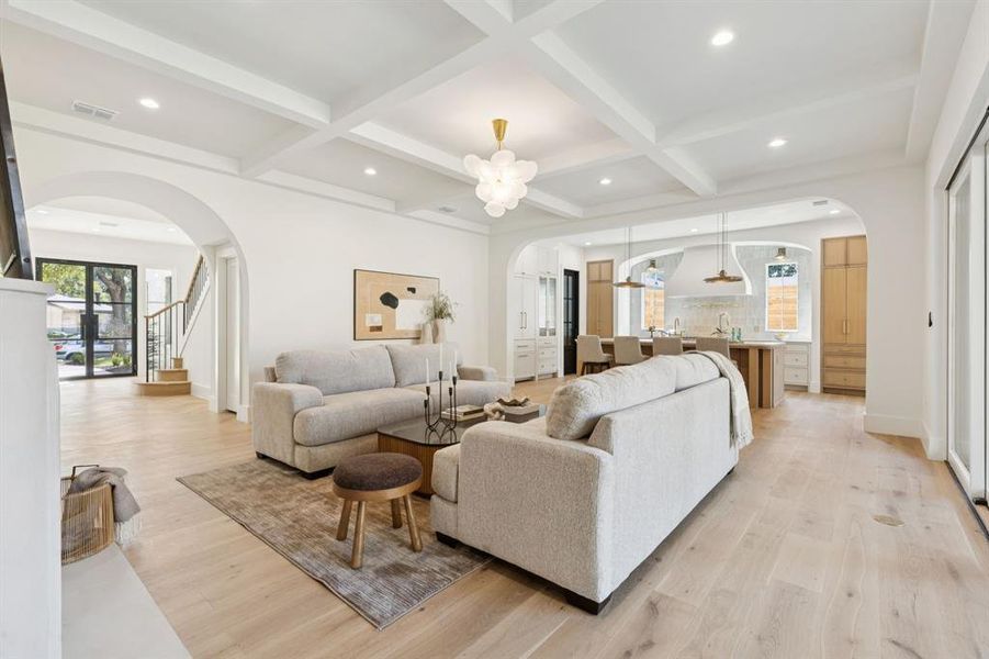 Furnished interior view inside a new home in , Dallas (Image 7).