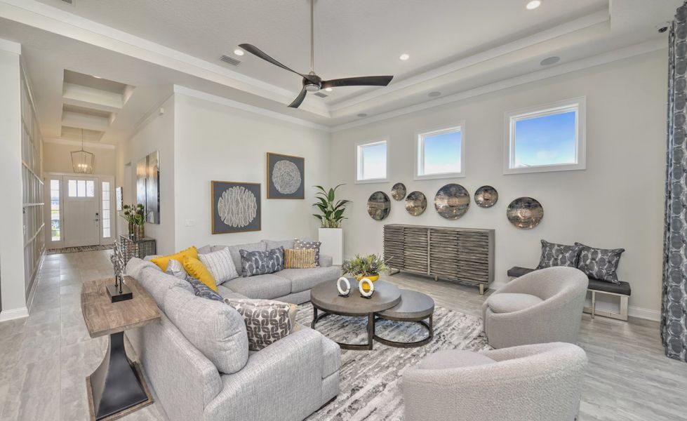 Furnished interior view inside a new home in Seven Pines, Jacksonville (Image 11). Furnished interior view inside a new home in Seven Pines, Jacksonville (Image 11).