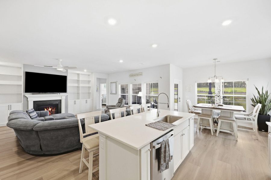 Furnished interior view inside a new home in Horizons at Summers Corner | 55+, Summerville (Image 10).
