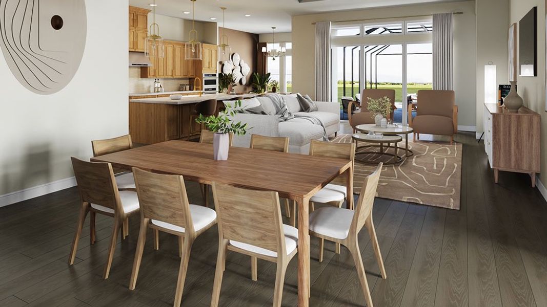 Representative furnished interior of a home built from the Colina by Taylor Morrison in Esplanade at Solaeris, Port St. Lucie (Image 3).