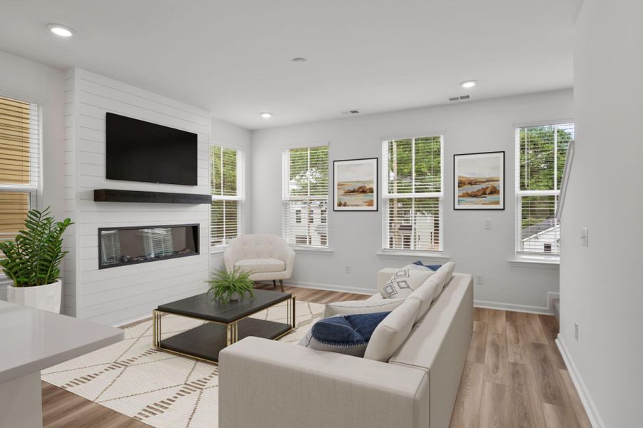 Furnished interior view inside a new home in , North Charleston (Image 5).