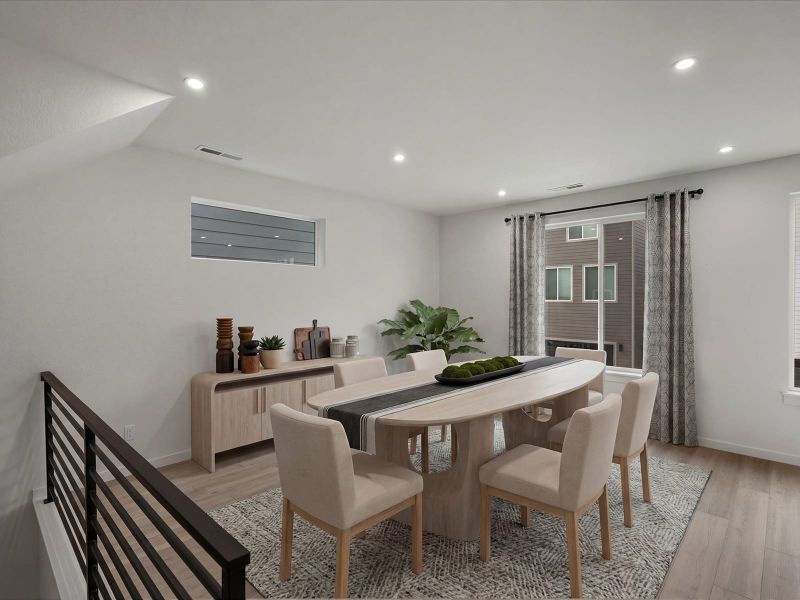 Representative furnished interior of a home built from the Brendon by Lokal Homes in Parkside at Victory Ridge, Colorado Springs (Image 5).