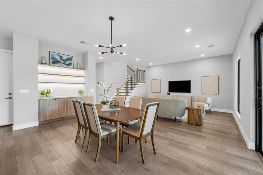 Furnished interior view inside a new home in , Orlando (Image 7). Furnished interior view inside a new home in , Orlando (Image 7).