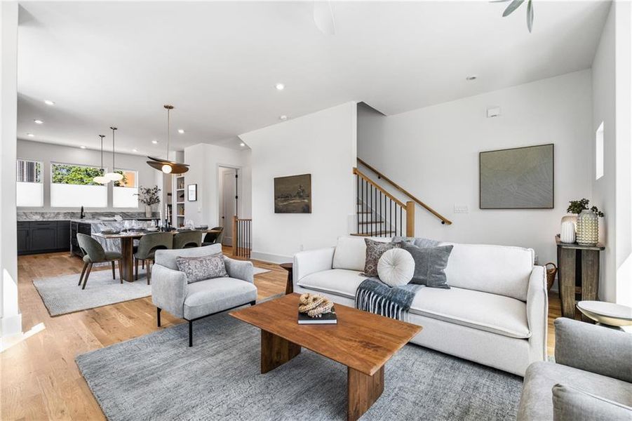 Furnished interior view inside a new home in , Atlanta (Image 34).