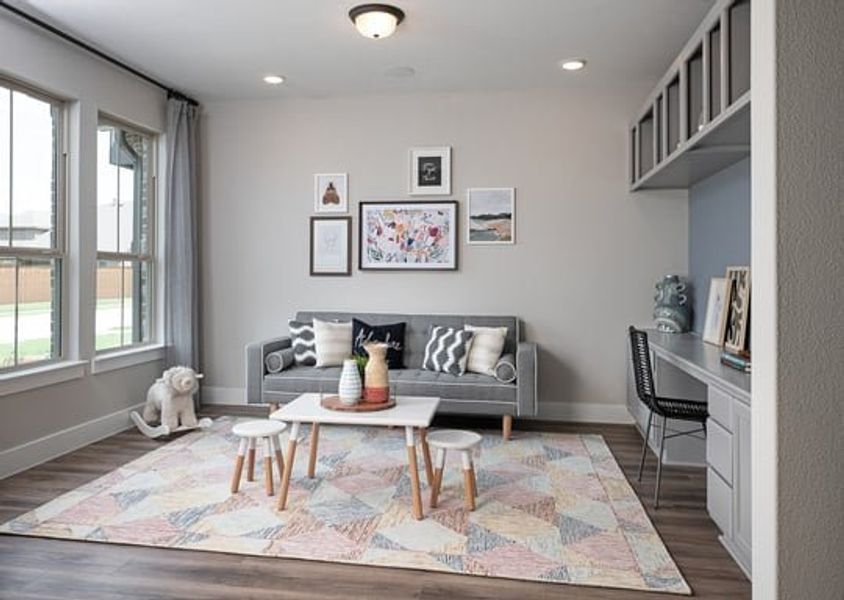 Furnished interior view inside a new home in Inspiration Collection at Bridgewater, Midlothian (Image 5).