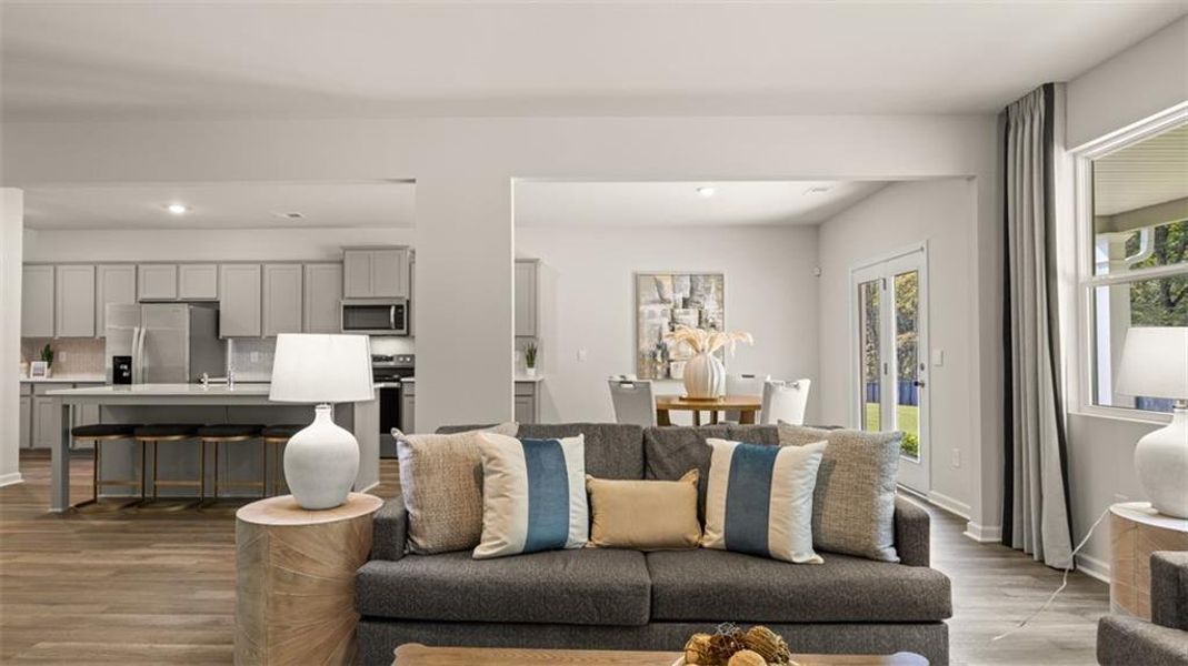 Furnished interior view inside a new home in Jackson Landing, Jefferson (Image 57). Furnished interior view inside a new home in Jackson Landing, Jefferson (Image 57).