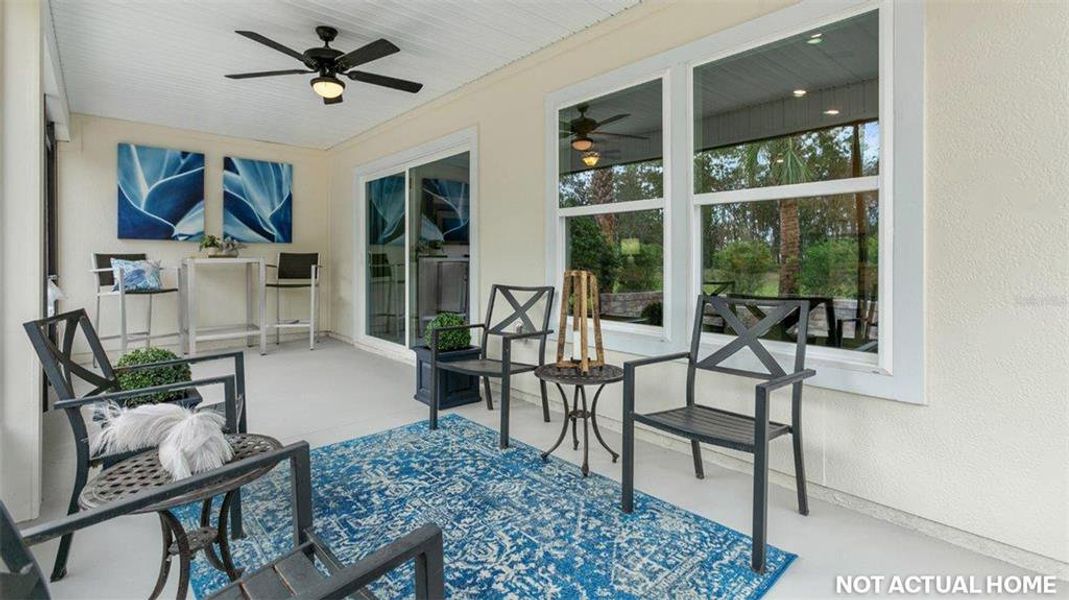 Exterior details and patio area of a home in Sawmill Branch, Palm Coast (Image 24).