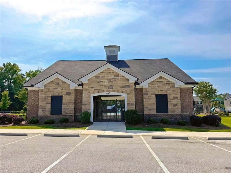 Front exterior of a new home in , Stockbridge, GA, highlighting curb appeal (Image 12).