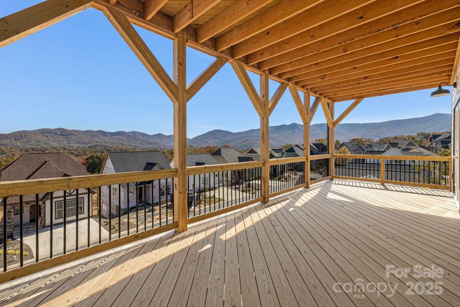 Exterior details and patio area of a home in , Black Mountain (Image 22).