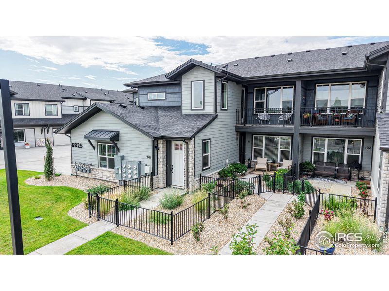 Front exterior of a new home in Wilder at Timnath Ranch, Timnath, CO, highlighting curb appeal (Image 20).