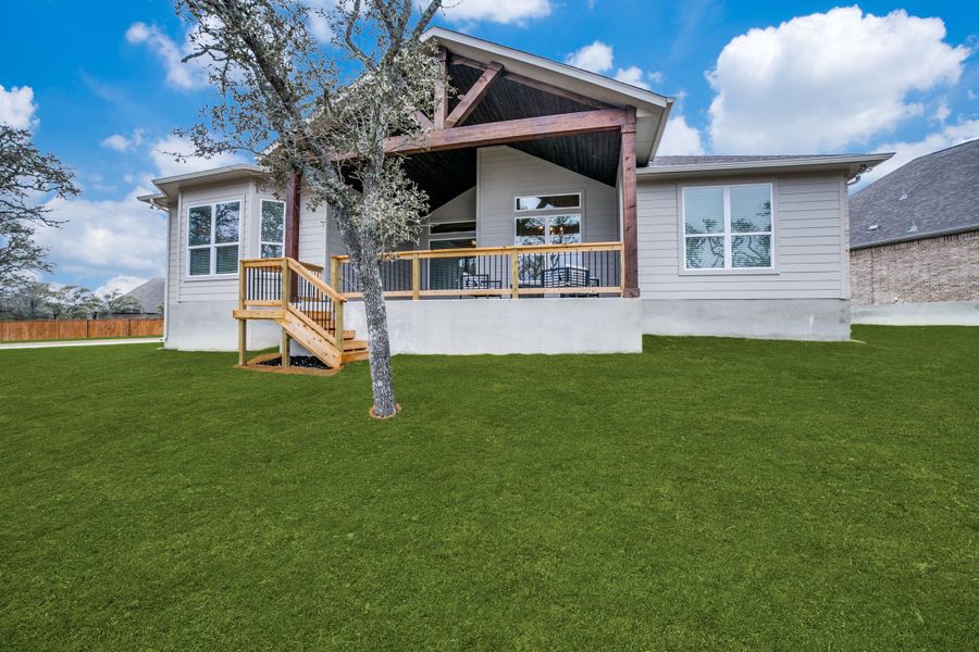 Representative exterior details of a home built from the The Garner A by Davidson Homes LLC in The Reserve at Potranco Oaks, Castroville (Image 4).