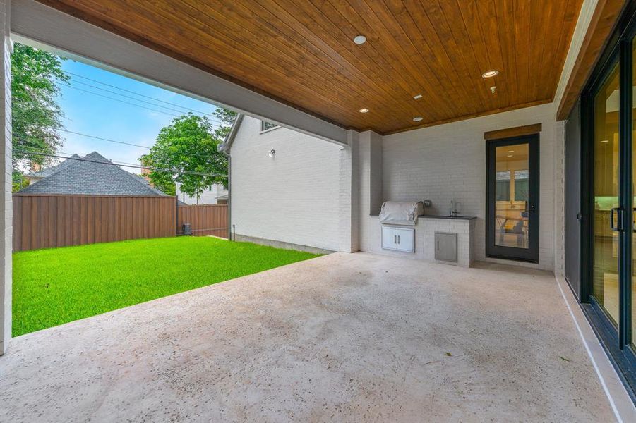 Exterior details and patio area of a home in , University Park (Image 29).