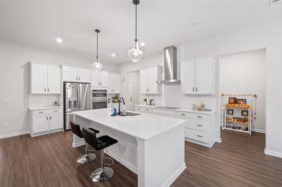 Furnished interior view inside a new home in Enclave at Edgewater, Holly Springs (Image 18).