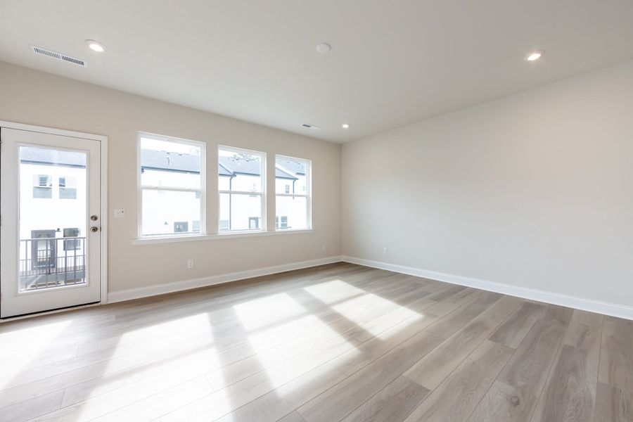Spacious, unfurnished interior of a new home in Archer Row, Charlotte (Image 30). Spacious, unfurnished interior of a new home in Archer Row, Charlotte (Image 30).