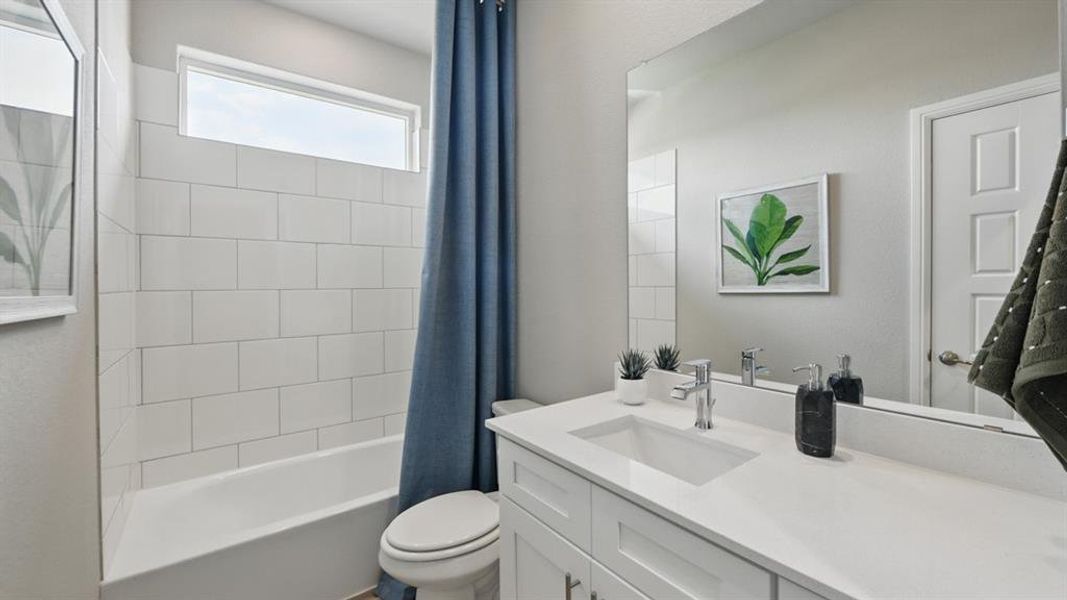 Furnished interior view inside a new home in Eagle Creek, Denton (Image 28).