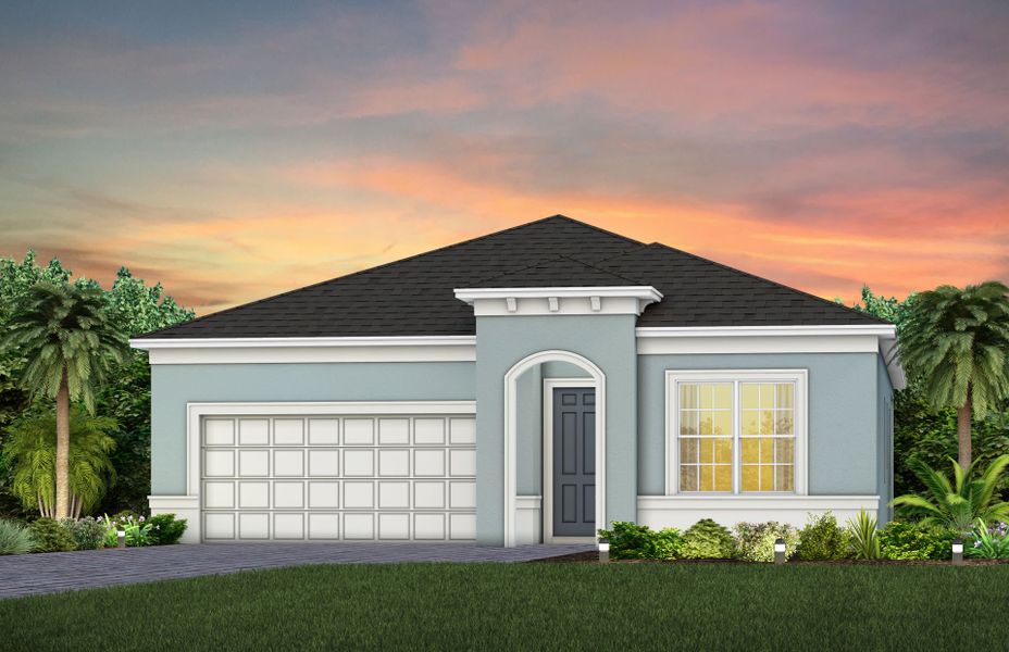 Representative exterior photo of a completed home built from the Cardinal by Pulte Homes in The Estates at Nona Sound, Orlando, FL (Image 9).