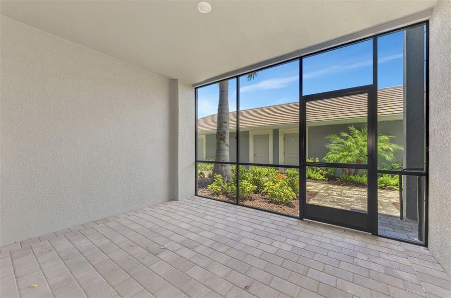 Exterior details and patio area of a home in Wellen Park Golf & Country Club, Venice (Image 22).