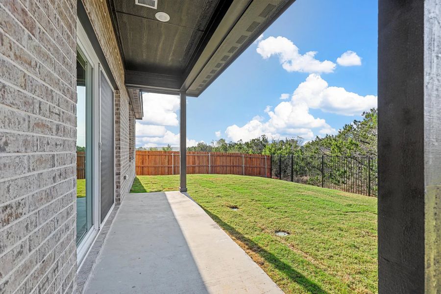 Representative exterior details of a home built from the Garrison II by Cheldan Homes in Stoneview, Glen Rose (Image 33).
