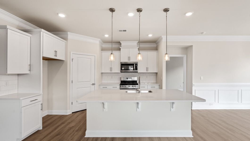 Representative furnished interior of a home built from the BRISTOL by D.R. Horton in Whitehawk Meadows, Travelers Rest (Image 8).