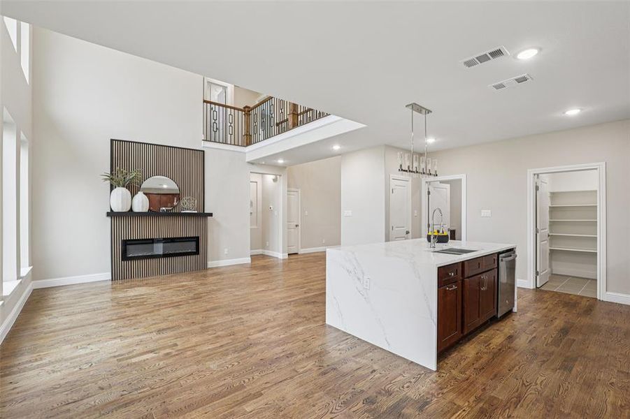 Furnished interior view inside a new home in , Keller (Image 12). Furnished interior view inside a new home in , Keller (Image 12).