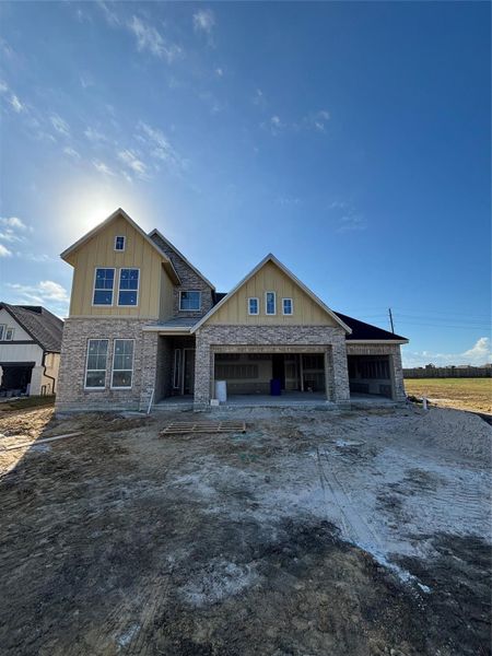 In-progress construction of a new home in Blue Heron, Mont Belvieu, TX (Image 25).