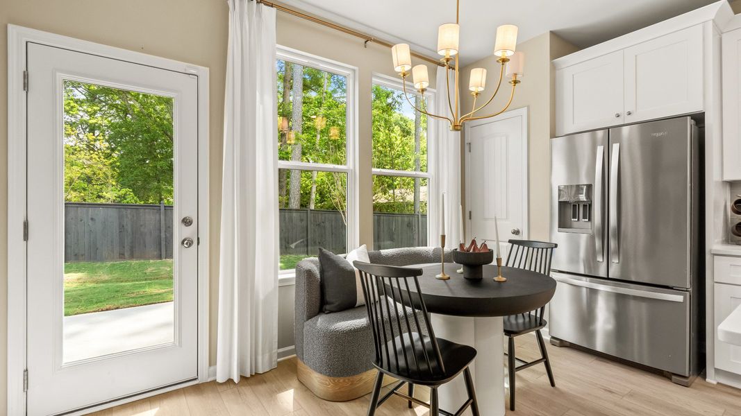 Representative furnished interior of a home built from the Millhaven by DRB Homes in Enclave at Evergreen, Fairburn (Image 10).