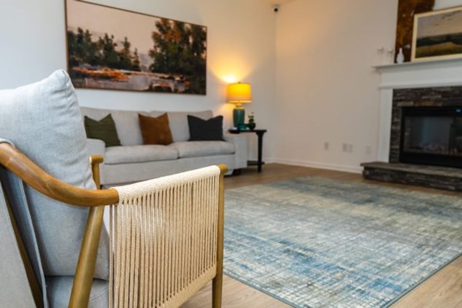 Representative furnished interior of a home built from the Graham by Piedmont Residential in Hampton Ridge, Jefferson (Image 29).