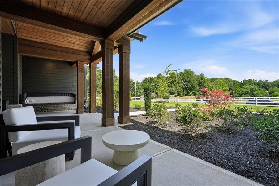 Exterior details and patio area of a home in Glory Meadows, Gainesville (Image 23).