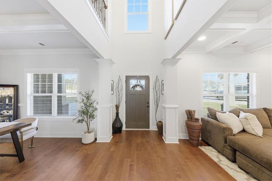 Furnished interior view inside a new home in Nine Oaks, Locust Grove (Image 56).
