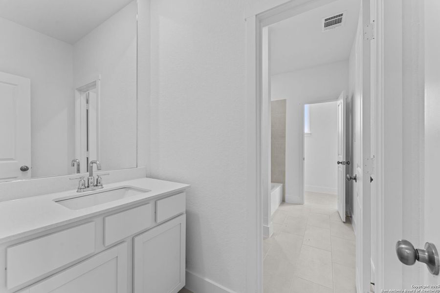 Furnished interior view inside a new home in , New Braunfels (Image 8).