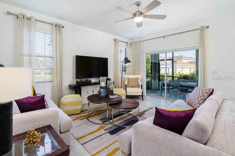 Furnished interior view inside a new home in Wellness Ridge, Clermont (Image 8).