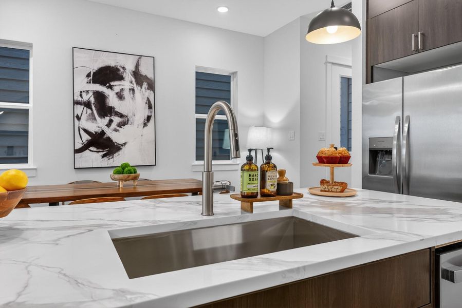 Close-up of interior finishes inside a home in , Houston (Image 20).