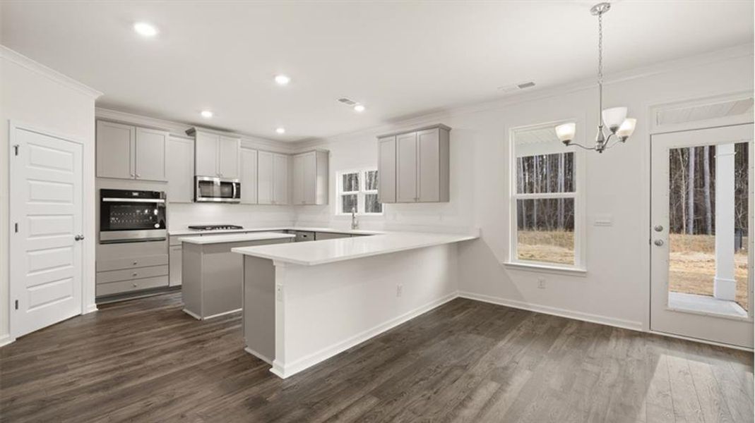 Furnished interior view inside a new home in Wildwood, Covington (Image 15). Furnished interior view inside a new home in Wildwood, Covington (Image 15).