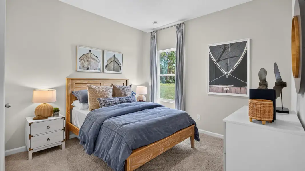 Furnished interior view inside a new home in American Village, Palm Coast (Image 22).