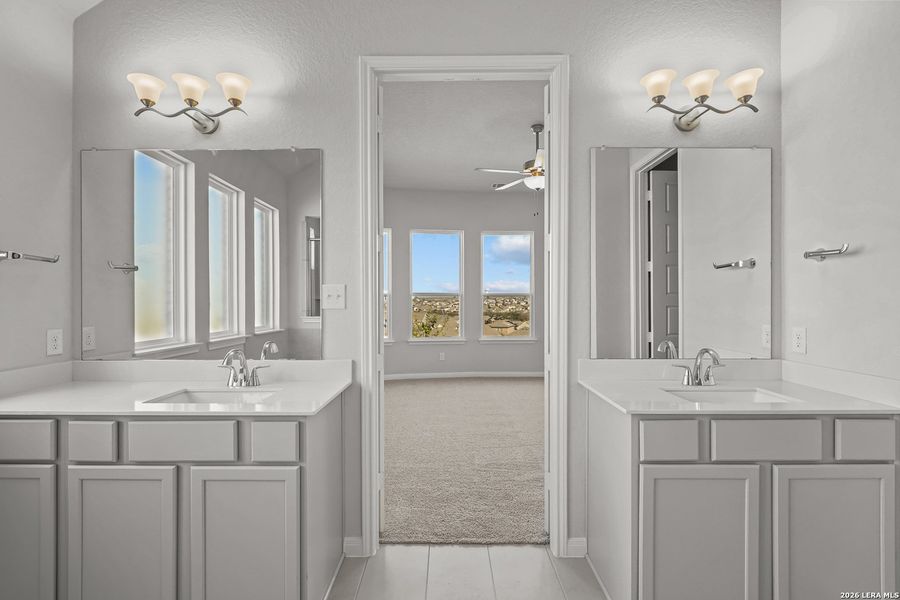 Furnished interior view inside a new home in Ladera, San Antonio (Image 10).