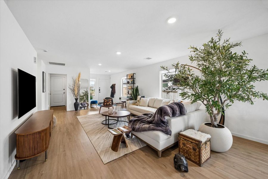 Looking toward front door from dining room Looking toward front door from dining room