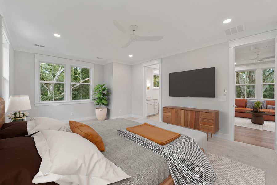 Furnished interior view inside a new home in , Johns Island (Image 16).