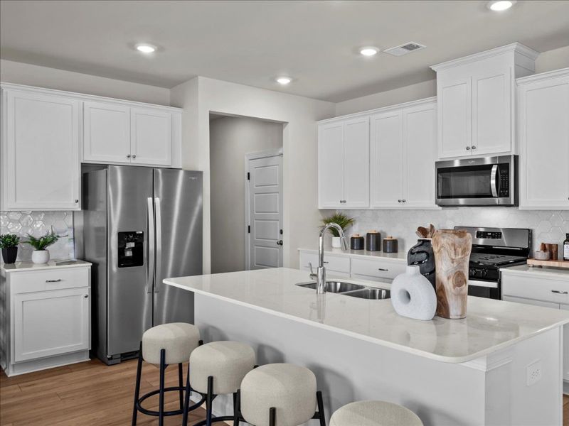 Furnished interior view inside a new home in River Glen, Angier (Image 3).