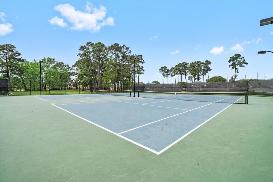 Sharpen your game or enjoy friendly matches at the community Tennis/Pickle Ball Courts.