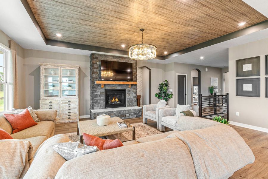 Representative furnished interior of a home built from the Calvin by Fischer Homes in Twin Lakes, Hoschton (Image 8). Representative furnished interior of a home built from the Calvin by Fischer Homes in Twin Lakes, Hoschton (Image 8).