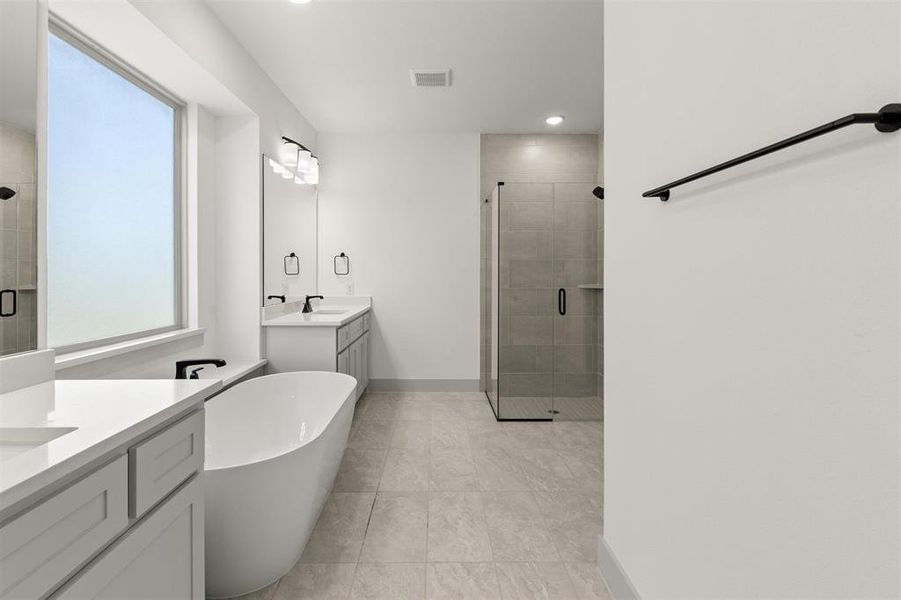 Furnished interior view inside a new home in Trails at Cottonwood Creek, Rowlett (Image 6).